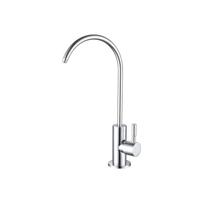 Home Water Filtration Faucet Solid Brass Single Handle Brushed Nickel Drinking Water Faucet