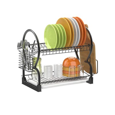 Kitchen 43*25*38cm Over Sink Dish Rack Stainless Steel Dish Drainer Drying